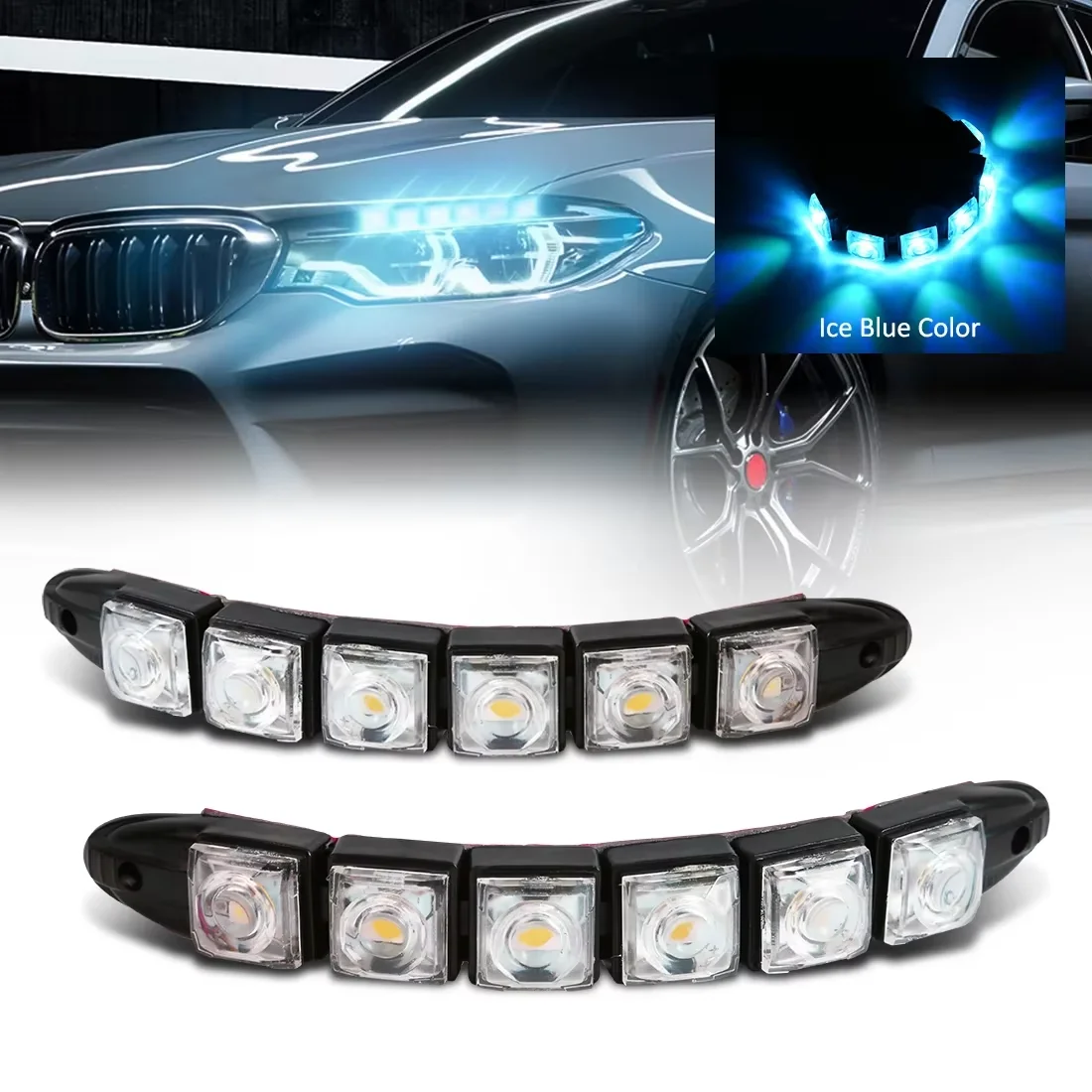 Lighting Bolt Decor - 2 шт. светодиодный водонепроницаемый DRL светильник