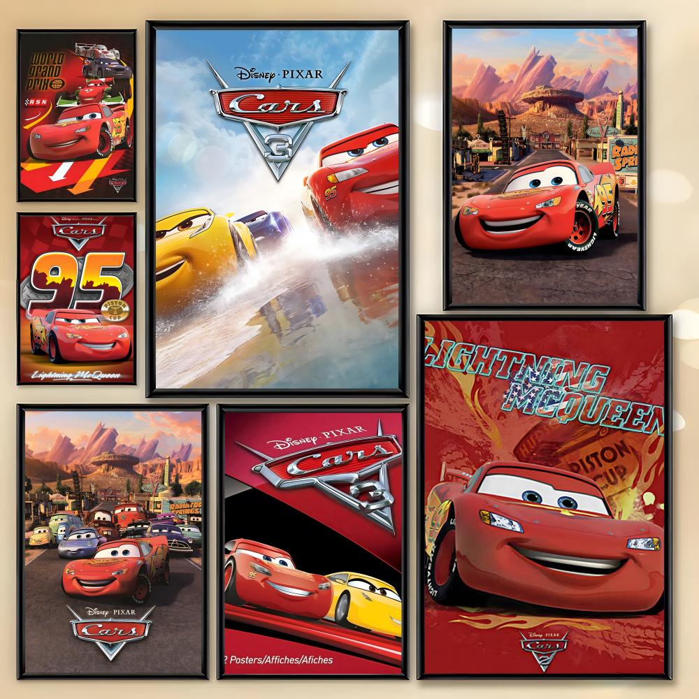 Lighting Mcqueen Decor - Постер Disney Cars с изображением Лайтнинг