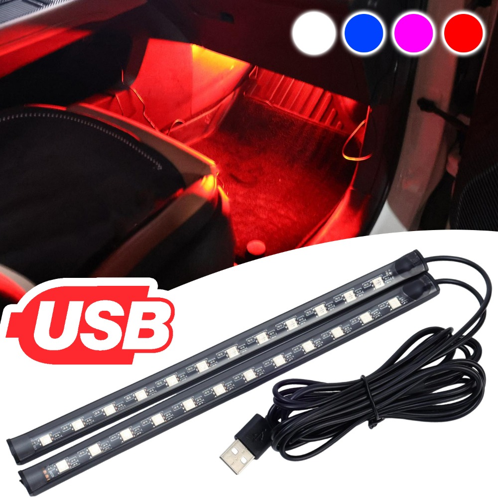 Lighting Bolt Decor - USB автомобильная светодиодная лента, внутренняя атмосферная