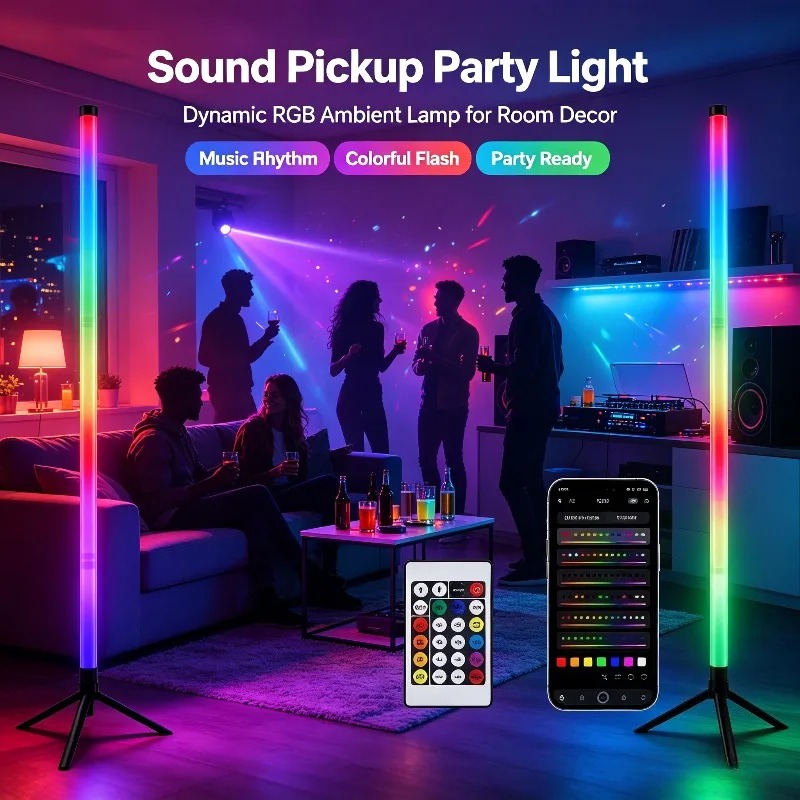 Lighting Decor For Home - 2 шт. 120-см RGB-светильники для пола,