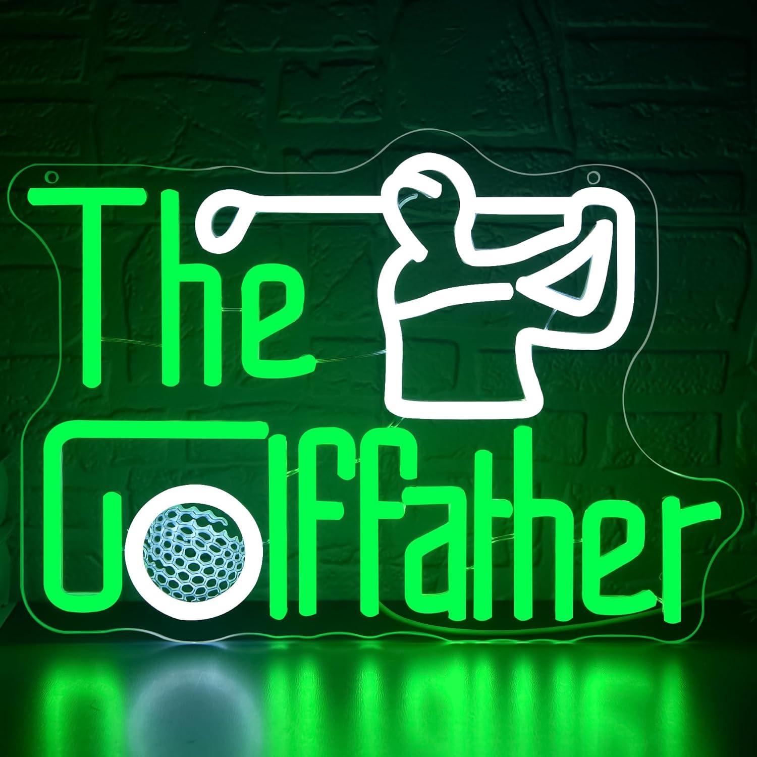 Led Lighting Wall Decor - Неоновая вывеска «Golf Father» с USB-питанием
