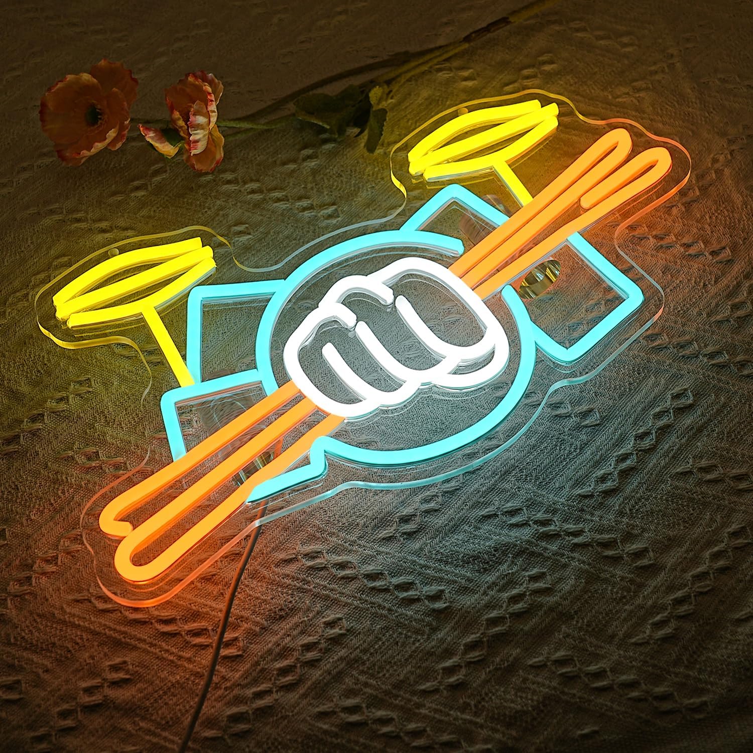 Неоновая вывеска «Барабанная у – обзор и цена Led Lighting Wall Decor