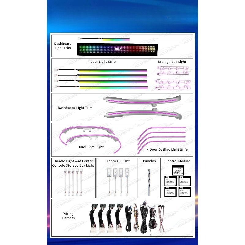 Комплект атмосферной RGB-подсв – обзор и цена Lighting Interior Decor