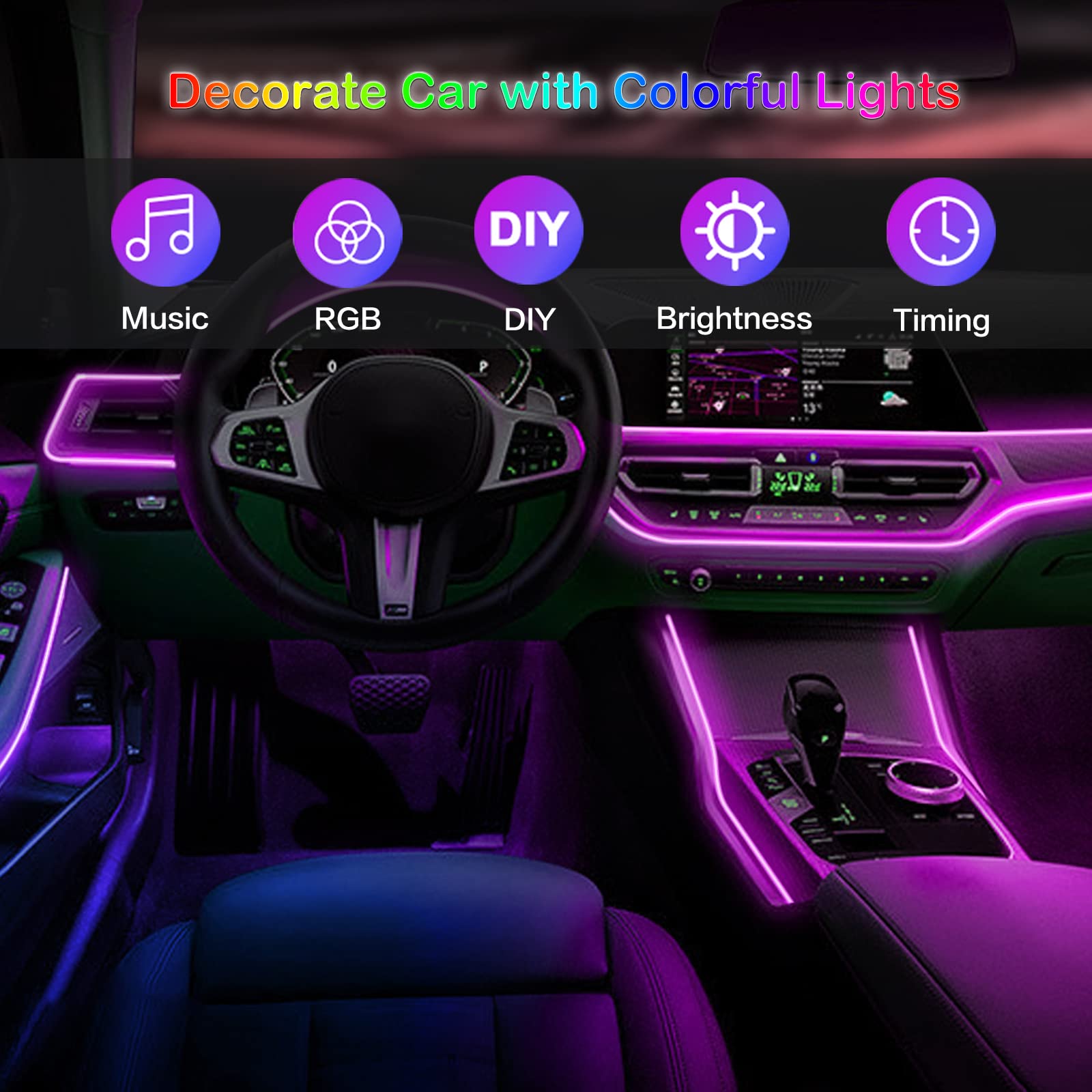 Светодиодная лента RGB для сал – обзор и цена Lighting Bolt Decor