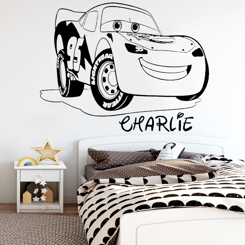 Персонализированные наклейки н – обзор и цена Lighting Mcqueen Decor