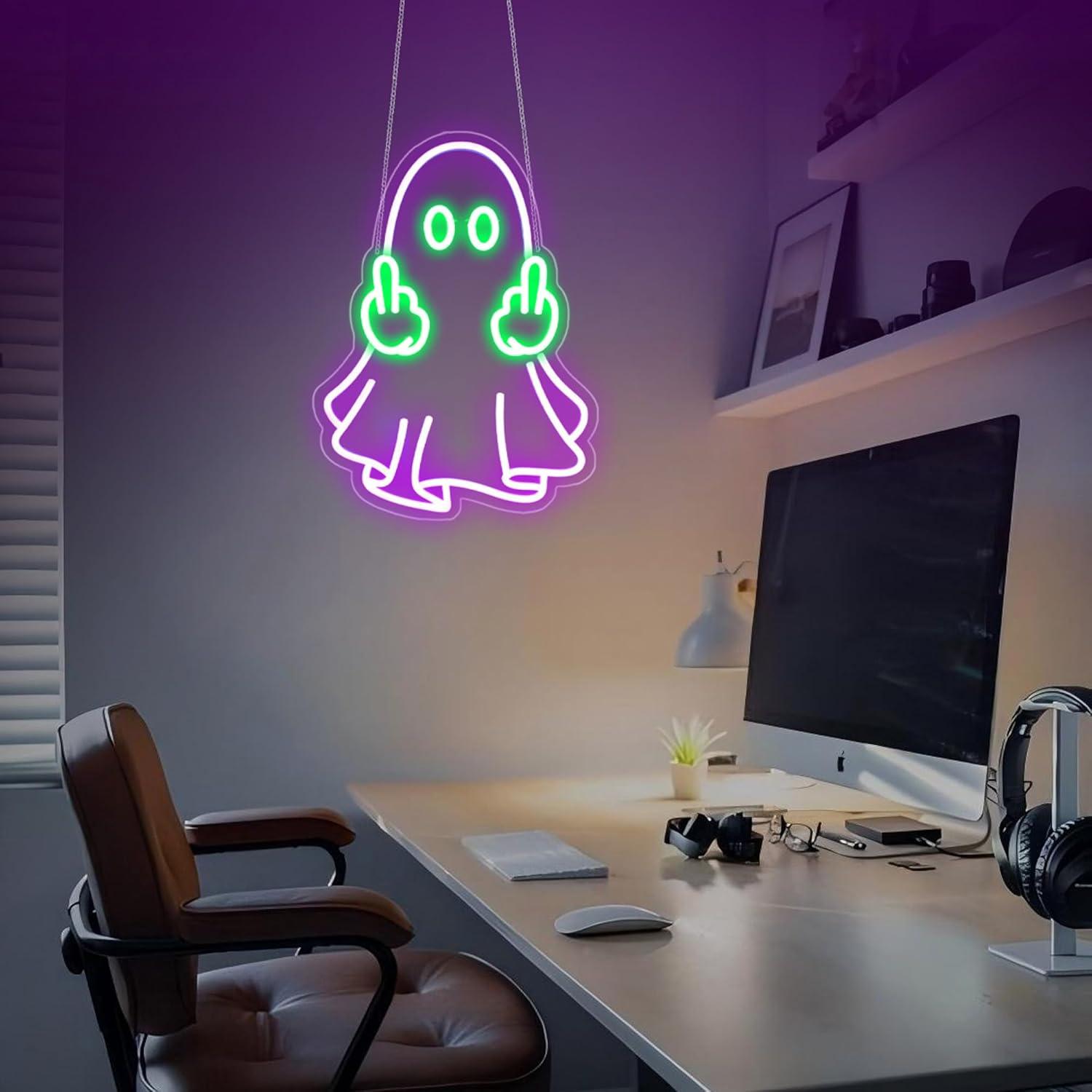 Неоновая вывеска «Призрак» с U – обзор и цена Led Lighting Wall Decor