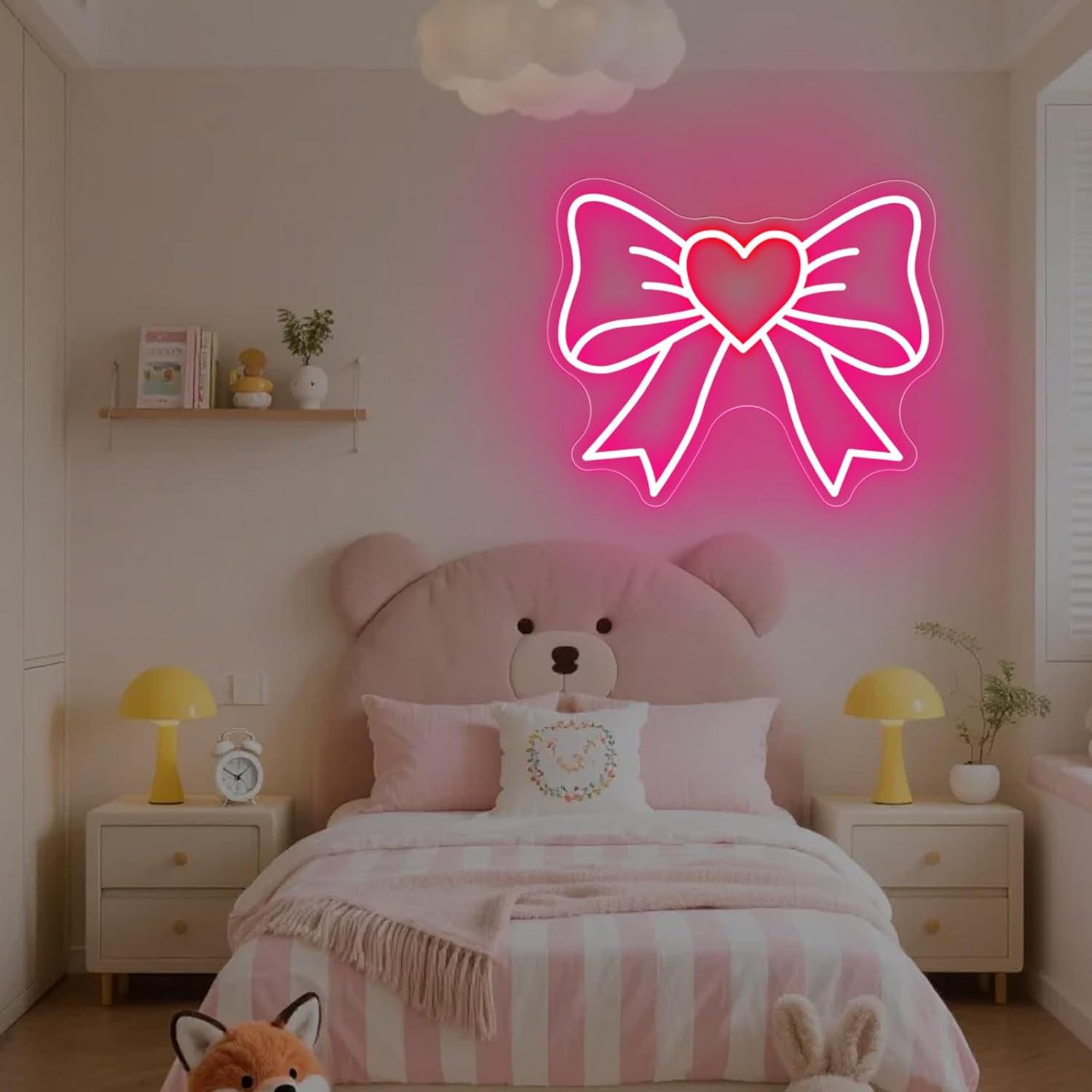 Неоновые вывески в форме банта – обзор и цена Led Lighting Wall Decor