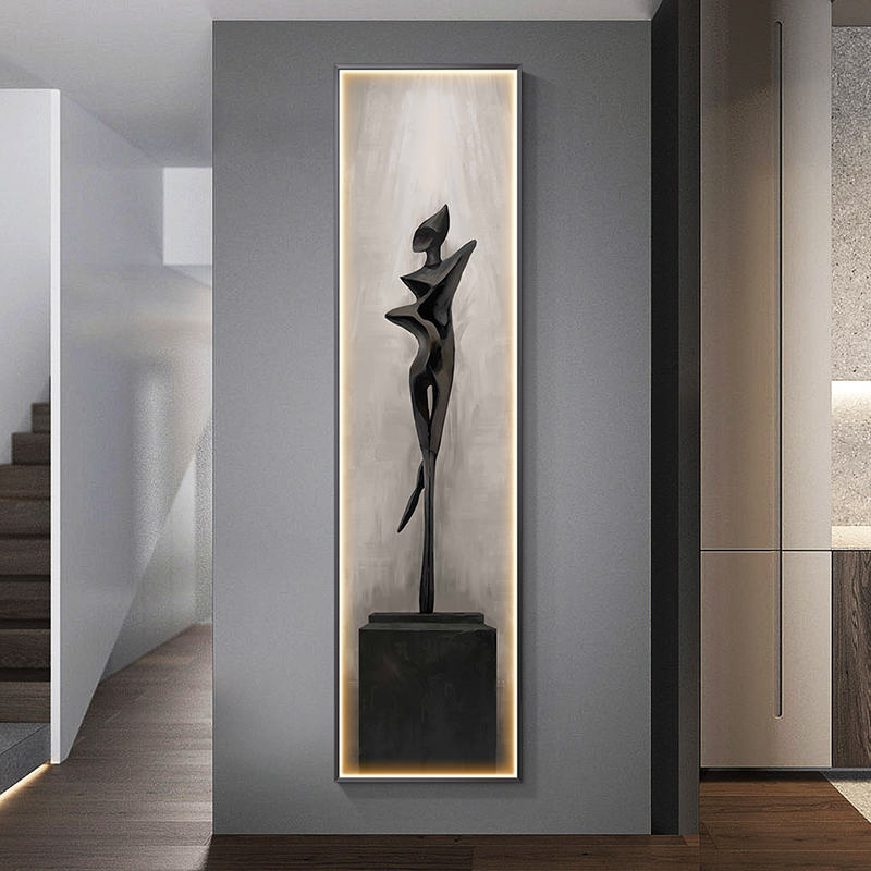 Современная абстрактная интерь – обзор и цена Foyer Lighting Wall Decor