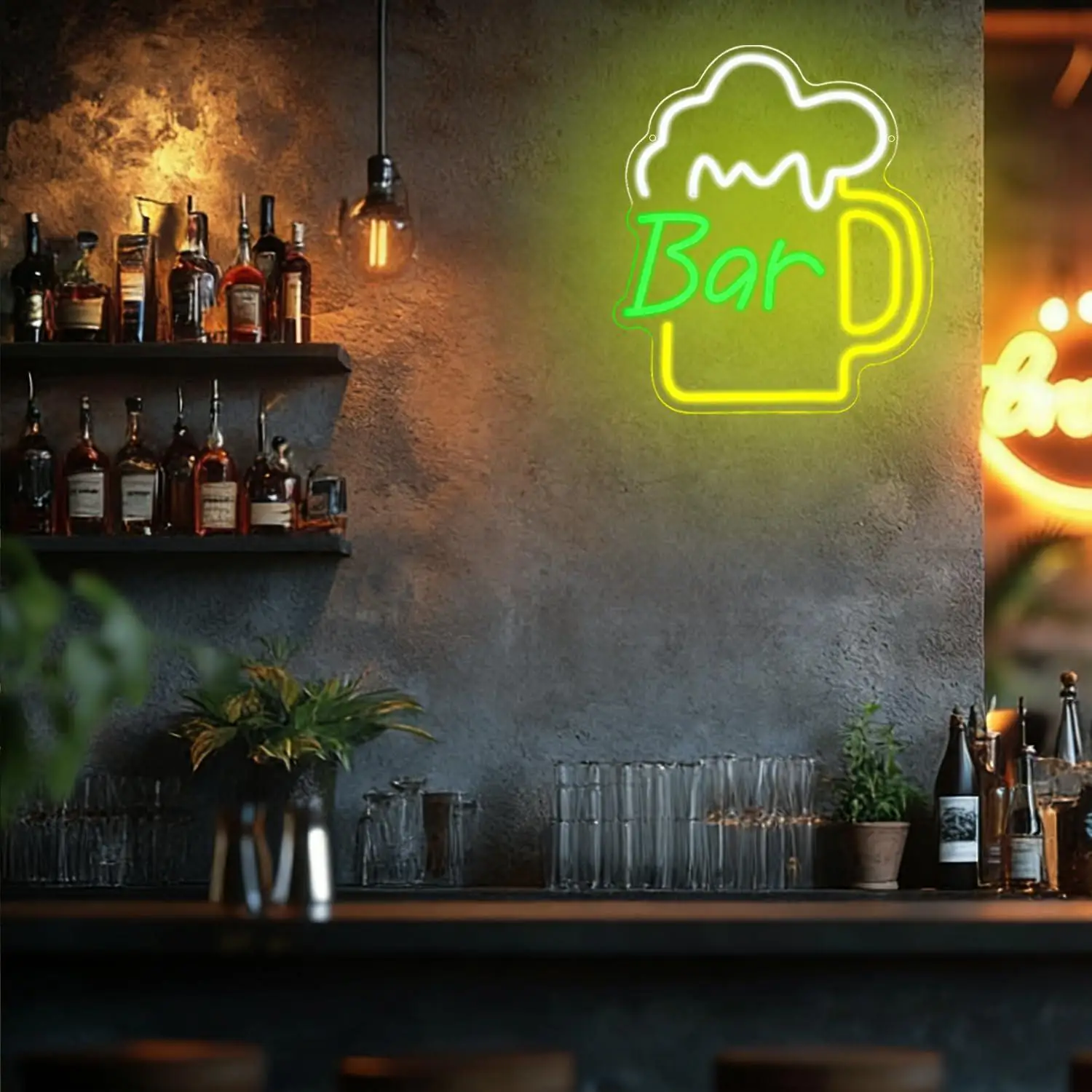 Неоновая вывеска для пивной ба – обзор и цена Led Lighting Wall Decor