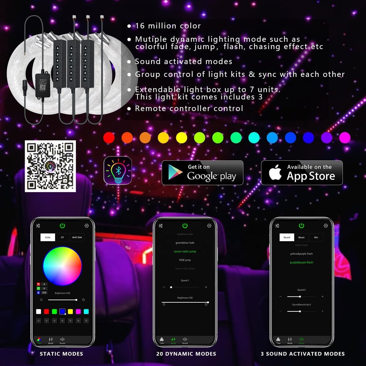 Светодиодный RGB-светильник дл – обзор и цена Lighting Interior Decor