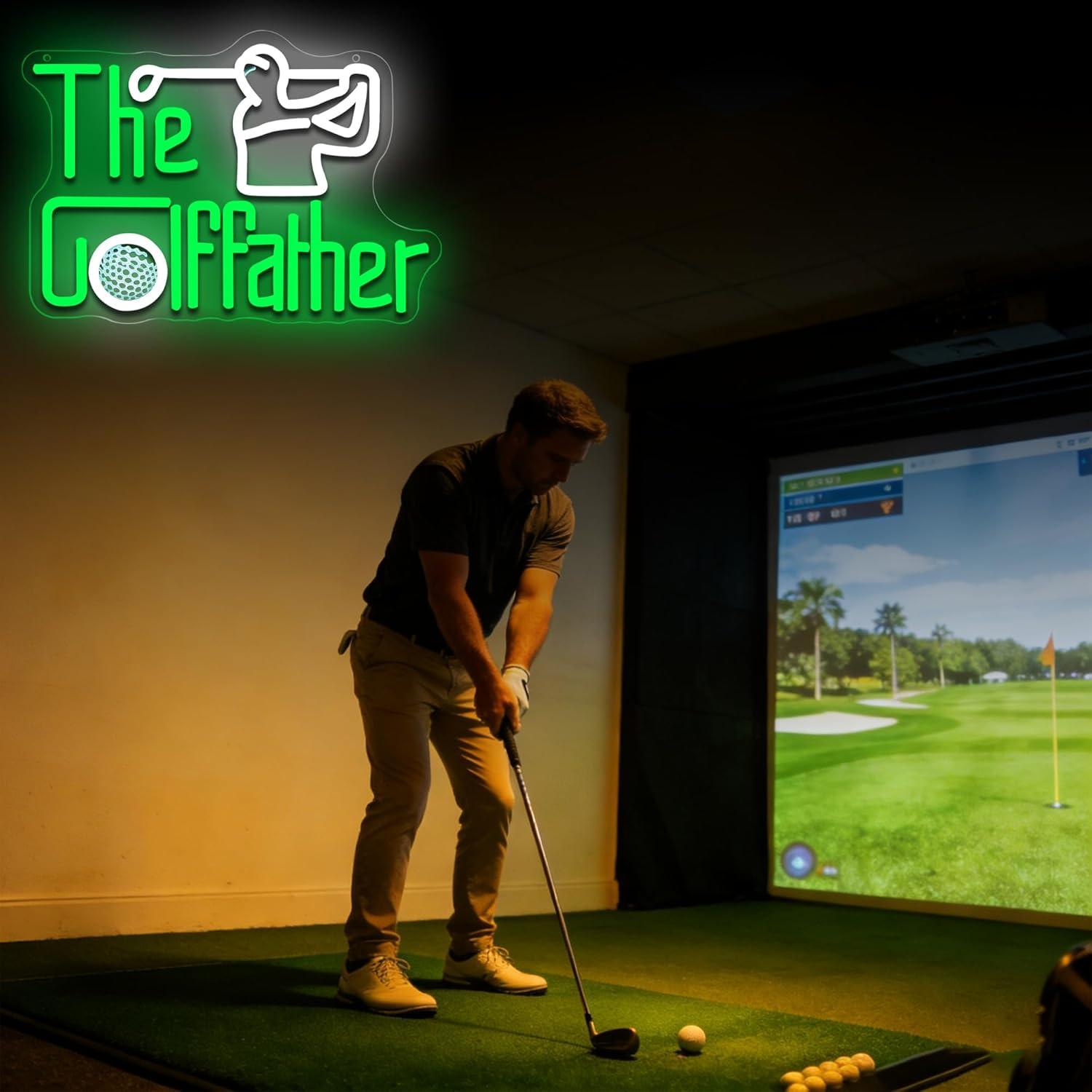 Неоновая вывеска «Golf Father» – обзор и цена Led Lighting Wall Decor