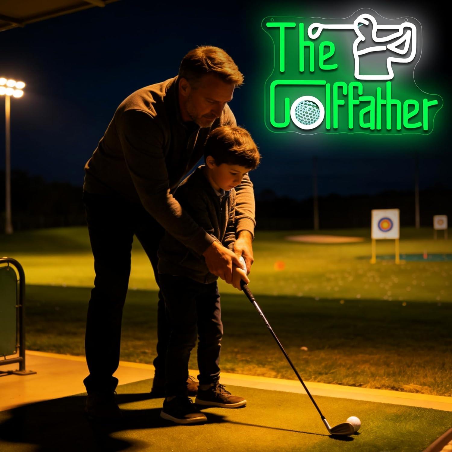 Неоновая вывеска «Golf Father» – обзор и цена Led Lighting Wall Decor