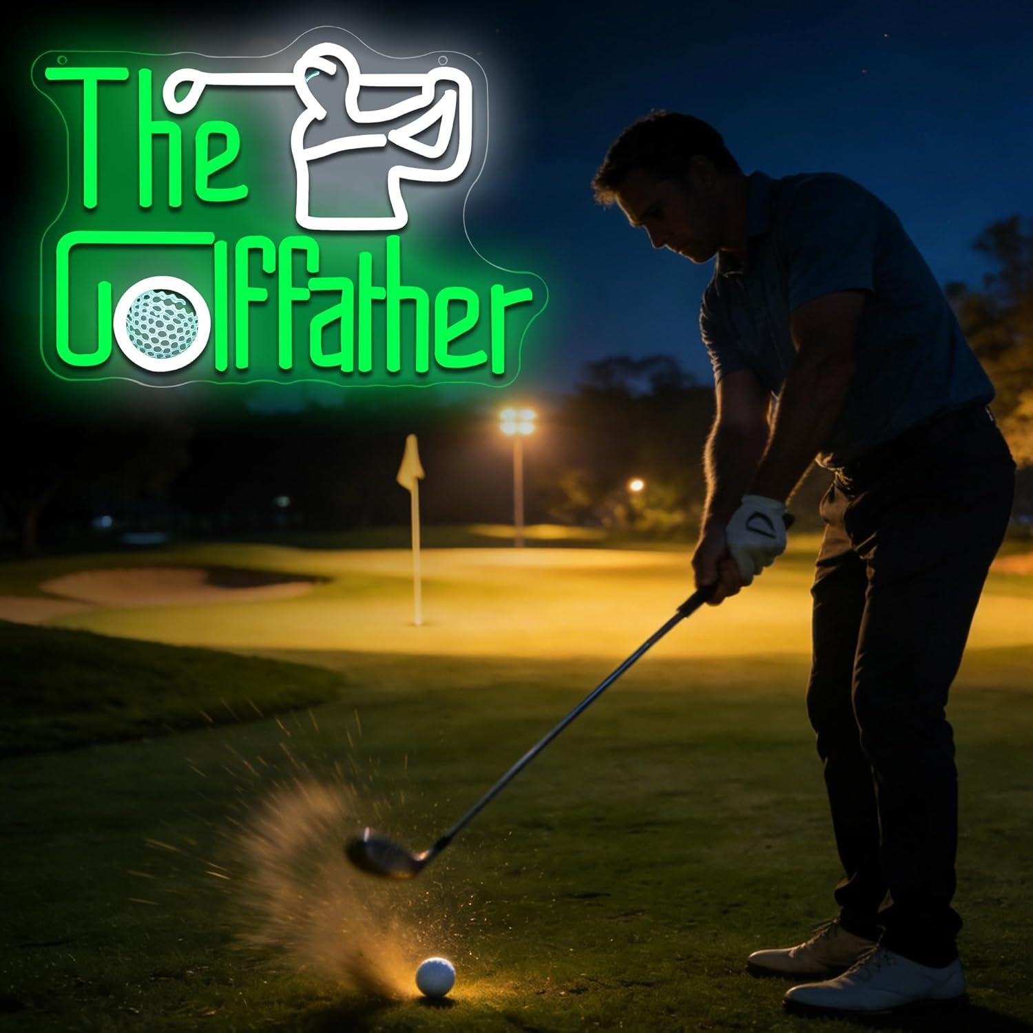 Неоновая вывеска «Golf Father» – обзор и цена Led Lighting Wall Decor