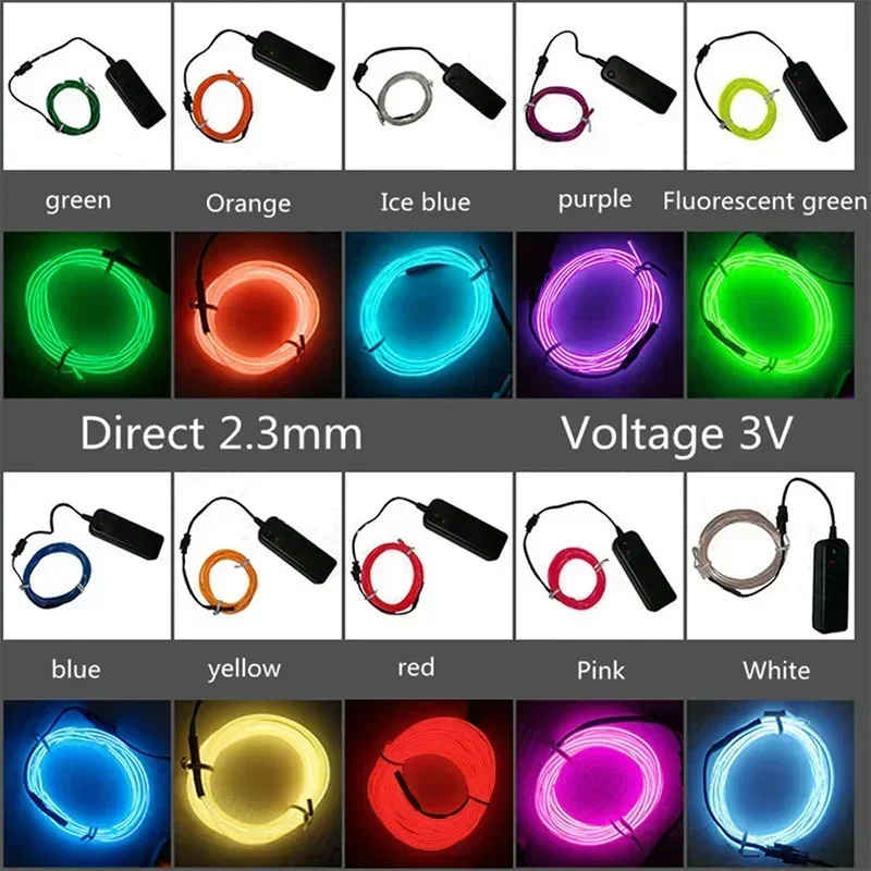 1 м/3 м/5 м гибкий неоновый св – обзор и цена Lighting Bolt Decor